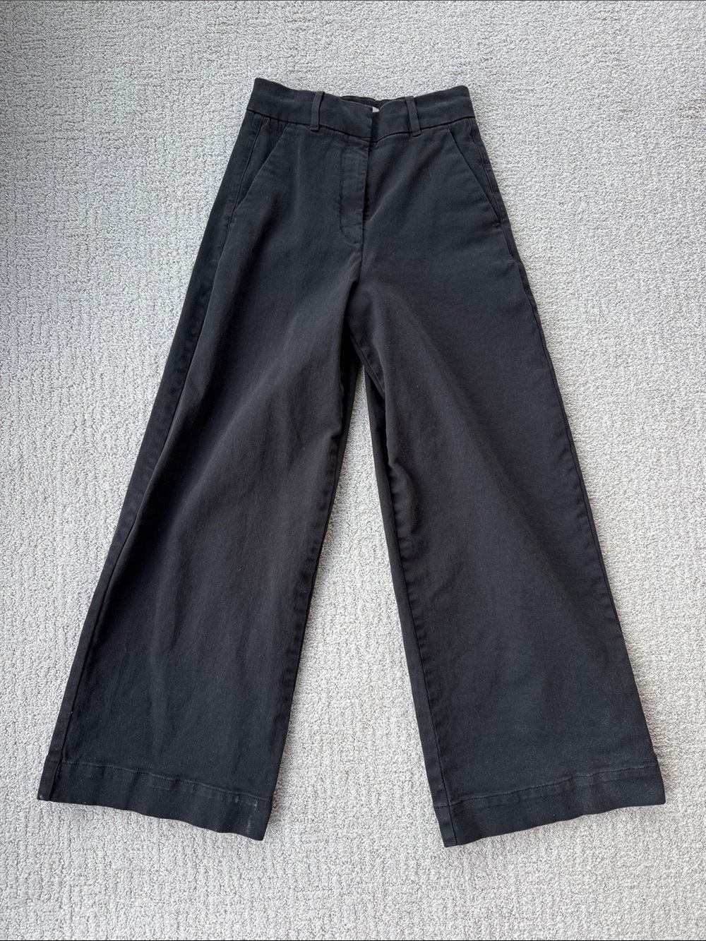 Everlane Wide-Leg Women’s Chinos — Black — size 0